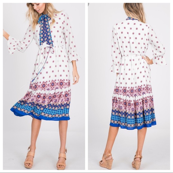 ✨LAST ONE ✨Bohemian chic gorgeous midi dress - Picture 2 of 7